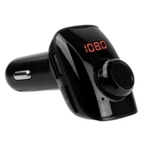 Alternative view of Transmisor-cargador para auto color negro