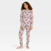 Conjunto de Pijamas Gris para dama Talla L