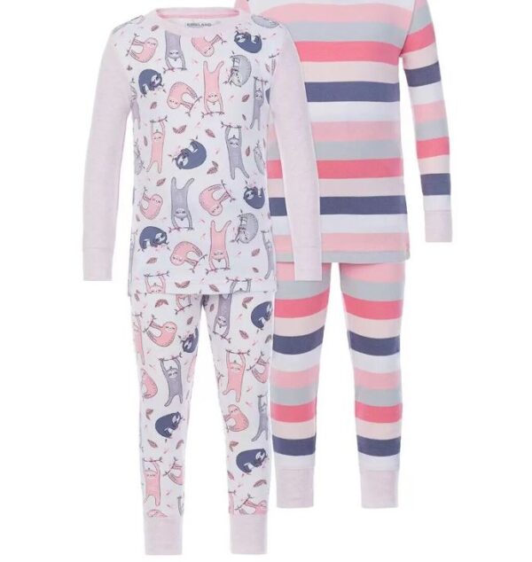 Pijama Para Niña 4 piezas Talla 5 Marca KIRKLAND
