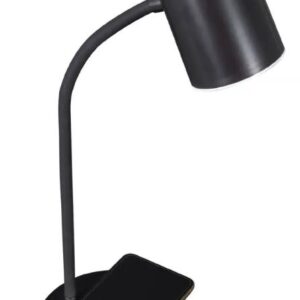 Lámpara de escritorio de carga inalámbrica de LED Brody color negro marca OttLite