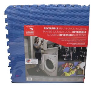 Alternative view of Set de suelos multiusos reversible (6 piezas) azul y negro marca Norsk