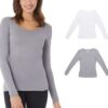 Paquete de 2 camisetas térmicas ultra ligeras para mujer Talla S(4-6) -32 DEGREES HEAT
