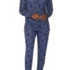 Conjunto de Pijama para Dama Talla L, harry potter color azul -Wizarding World