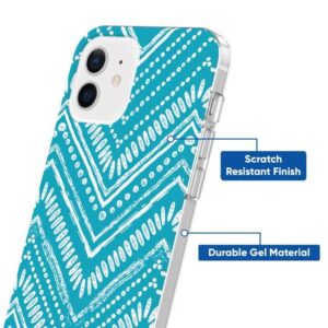 Alternative view of Funda para iPhone 12/iPhone 12 Pro, verde azulado -onn.