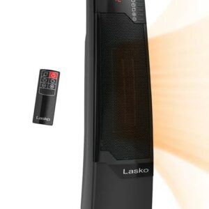 Calentón de torre de cerámica oscilante de 1500 W con control marca Lasko