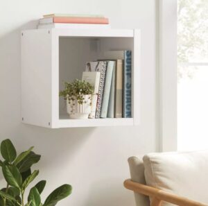 Cubo de almacenamiento color blanco marca Brightroom