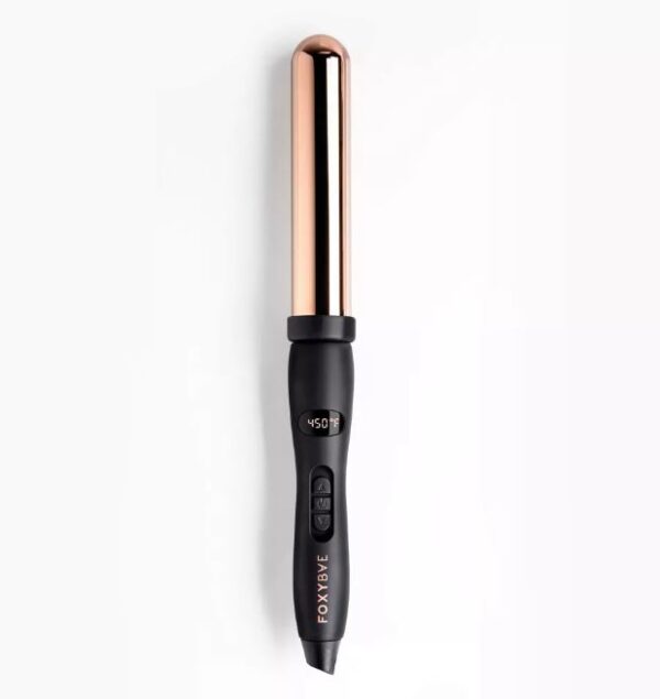 Rizadora de cabello color rosa oro marca FoxyBae