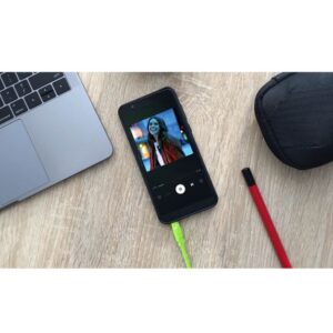 Alternative view of Cable auxiliar de audio/video de 3.5 mm, 3ft, naranja -philips