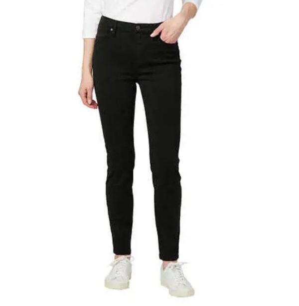 Pantalón de tiro alto para dama, Talla 12/32, negro -Buffalo