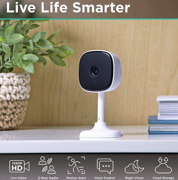 Cámara de vigilancia inteligente para interiores, HD 1080P -Merkury innovations - Imagen 2