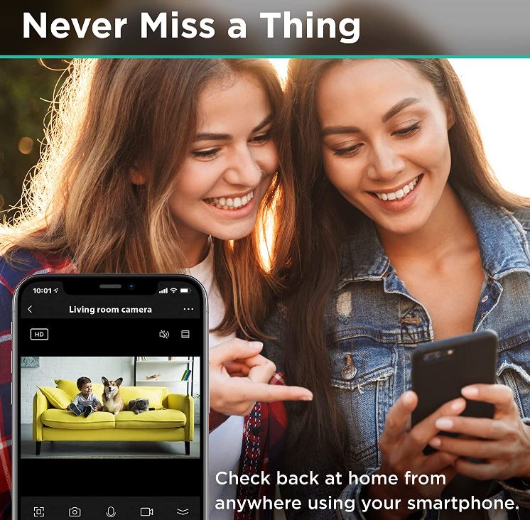 Cámara de vigilancia inteligente para interiores, HD 1080P -Merkury innovations - Imagen 4