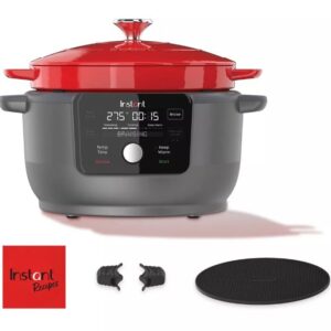 Alternative view of Horno holandés redondo eléctrico instantáneo, 6 cuartos de hierro fundido -Instant