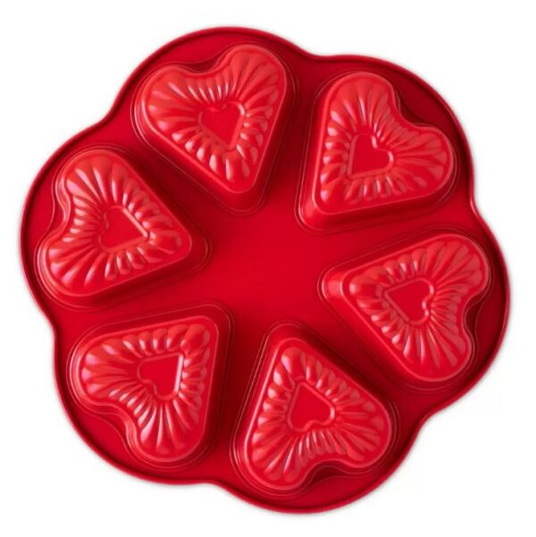 Molde de acero para pasteles con forma de corazón -Nordicware Collection