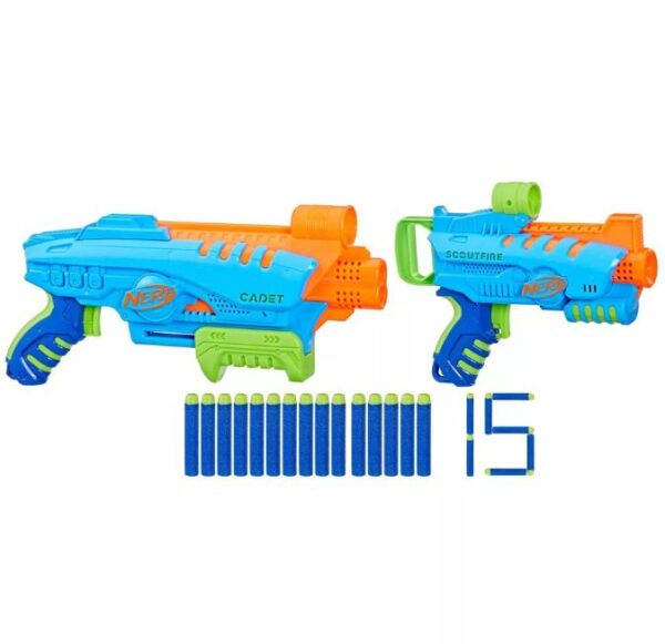 Juego de pistolas NERF Elite Junior, con 15 dardos NERF