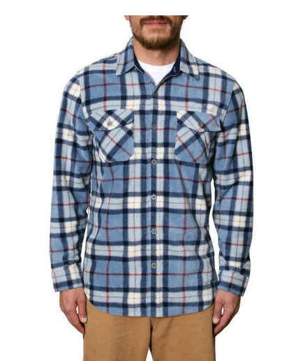 Camisa de lana para hombre talla L a cuadros marca Freedom Foundry
