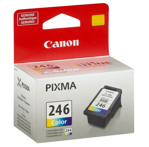 Cartucho de impresión de inyección de tinta tricolor Canon CL-246 - Imagen 2