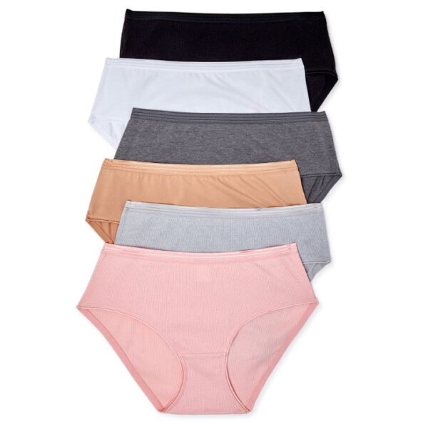 Paquete de 5 calzones hipster para dama, Talla M, marca Secret Treasures