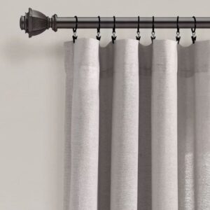 Alternative view of 1 Panel de cortina de ventana con botón y filtro de luz, Gris claro -Lush Decor