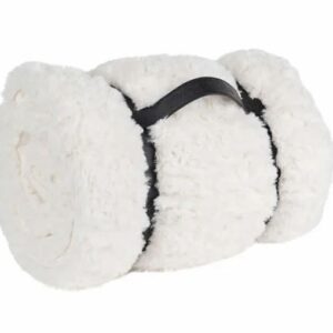 Alternative view of Manta de piel sintética, color marfil - Luxury Collection