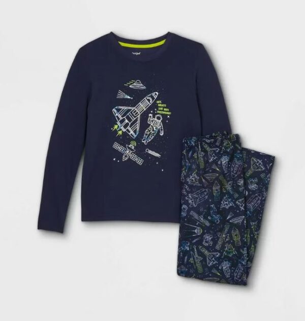 Conjunto de pijama espacial de 2 piezas para niño, Talla XS (4/5) - Cat & Jack