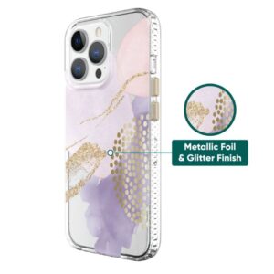 Alternative view of Funda para iPhone 13 Pro Max / 12 Pro Max, Arte abstracto lila -onn.