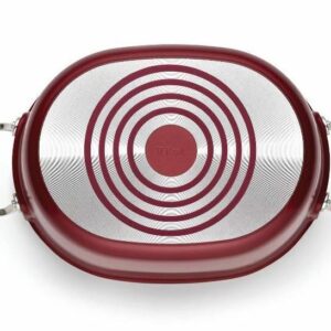Alternative view of Olla de aluminio fundido con cubierta ovalada de 6.3qt color roja marca  T-fal