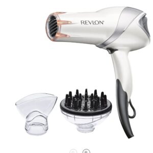 Secadora de pelo con concentrador y difusor marca Revlon Pro Collection