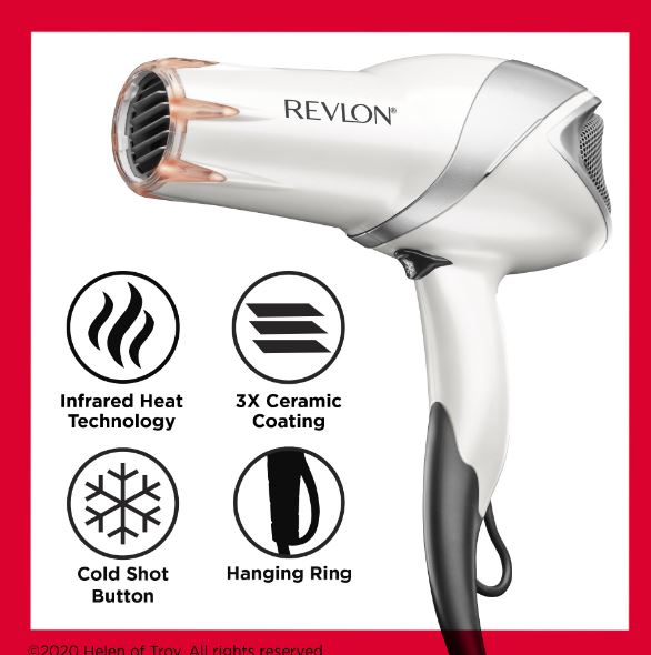 Secadora de pelo con concentrador y difusor marca Revlon Pro