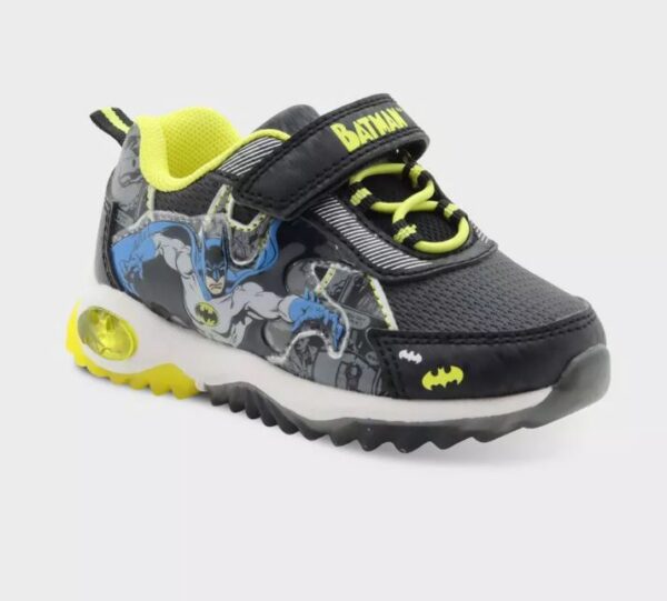 Zapatos deportivos con luces para niños pequeños, Talla 10 - Batman