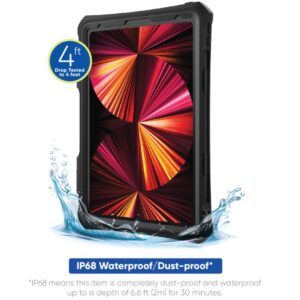Alternative view of Funda impermeable para iPad Pro, pantalla de 11", negro -onn.