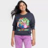 Sudadera gráfica Super Mario para mujer, Talla L - Azul marino