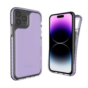 Alternative view of Funda de silicona para iPhone 14/ 14 Pro/ 13 Pro, color morado lavanda -iHome