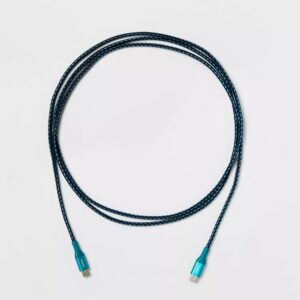 Alternative view of Cable trenzado USB-C a USB-C, Azul -heyday™