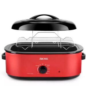 Alternative view of Horno asador de 18qt, Rojo marca Aroma