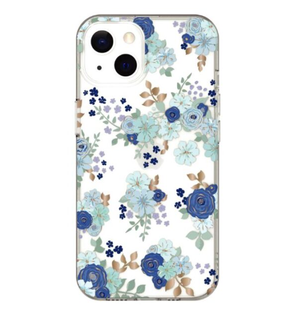 Funda para teléfono iPhone 13, floral azul -onn.