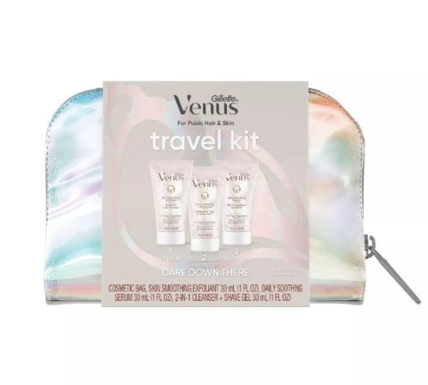 Kit de viaje para el cuidado intimo marca Venus