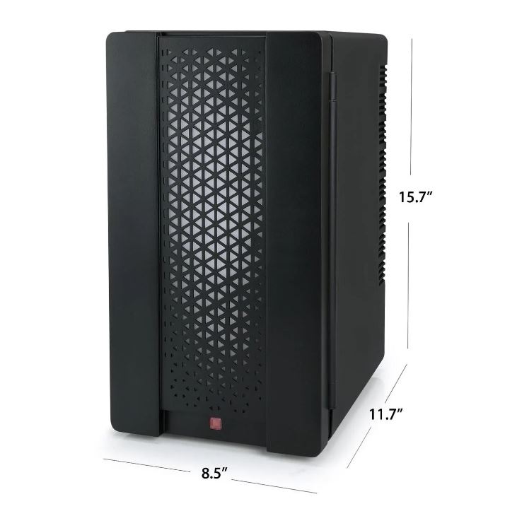 Mini refrigerador de bebidas con luces LED, negro - Personal Chiller - Imagen 5