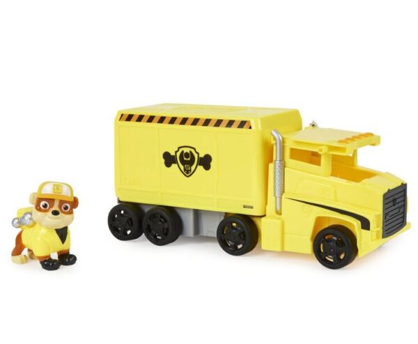 Carrito y Figura de acción de Rubble marca PAW Patrol