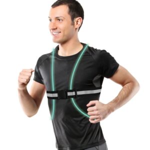 Alternative view of Cuerda chaleco LED reflectante de seguridad, Neon - Athletic Works