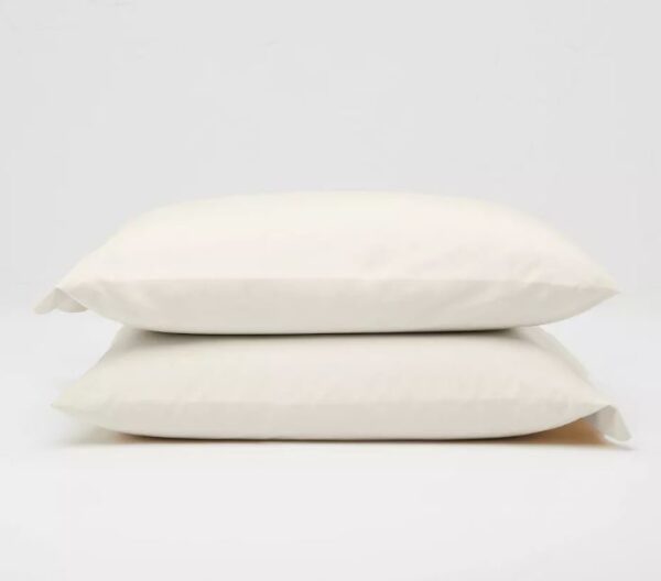 Juego de 2 Fundas de Almohada estandard Sólido Percal Supima Lavado - Casaluna™