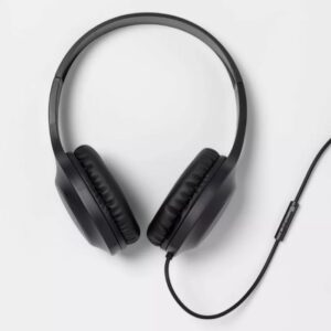 Audifonos de diadema con cable, Negro - heyday™