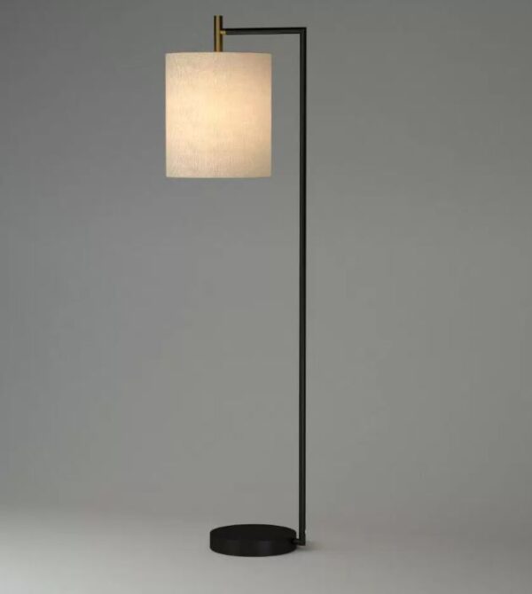 Lámpara de pie de farol de tela negra (incluye bombilla LED) - Proyect 62