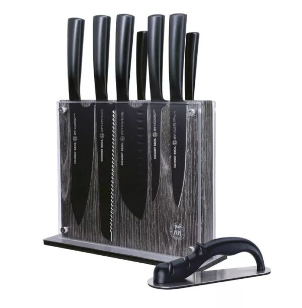 Juego de cuchillos (9 Piezas) de la serie Jet Black - Schmidt Brothers