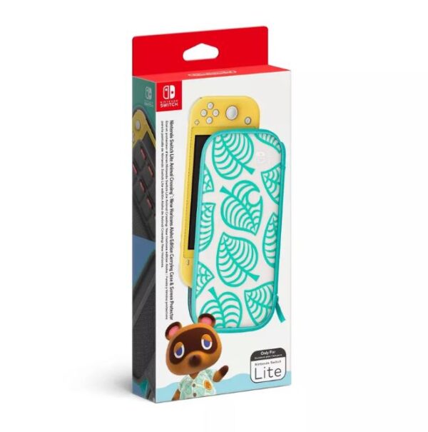 Funda de transporte y protector de pantalla para Nintendo Switch Lite, Animal Crossing