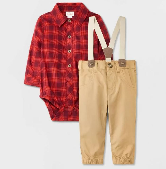 Jeans Blusa Roja De Tirantes Outfit Conjunto De Ropa Para Bebe