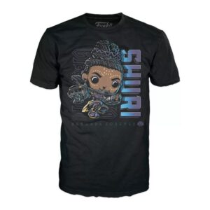 Alternative view of Caja con Funko Pop y camiseta Talla L de Shuri, Marvel: Black Panther
