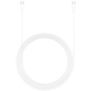 Alternative view of Cable USB-C a USB-C de 12ft/Blanco - Just Wireless