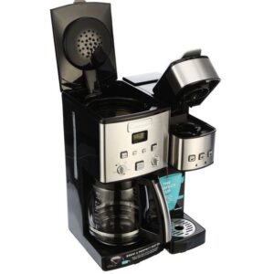 Alternative view of Cafetera de 12 tazas y cafetera de una sola porción, acero inoxidable marca Cuisinart