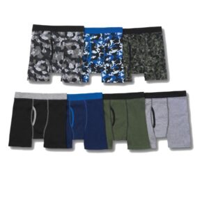 Alternative view of Paquete de 9 Calzoncillos Boxer para niños, Talla M/ Colores Variados - Hanes