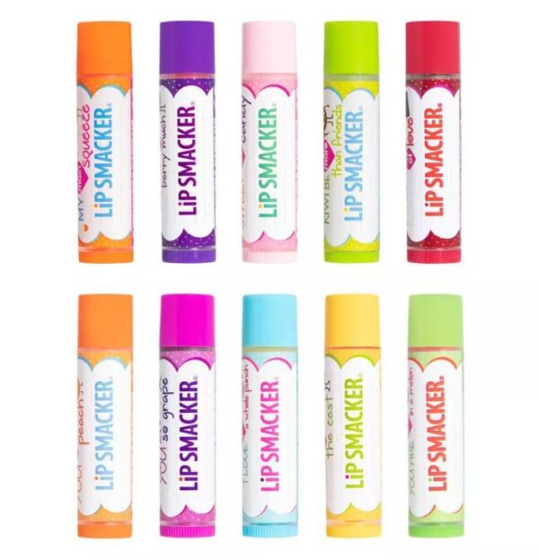 Paquete de 10 Balsamos Labiales humectantes de sabores - Lip Smacker